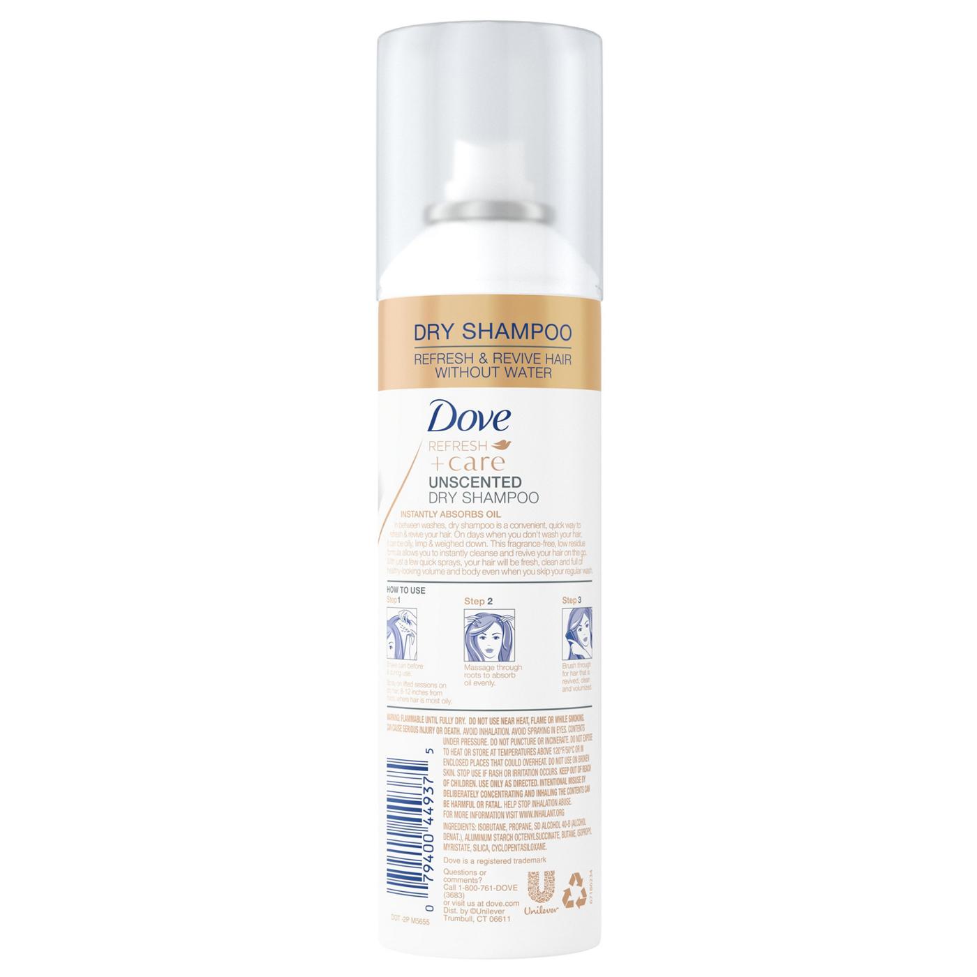 Dove Unscented Dry Shampoo; image 2 of 4