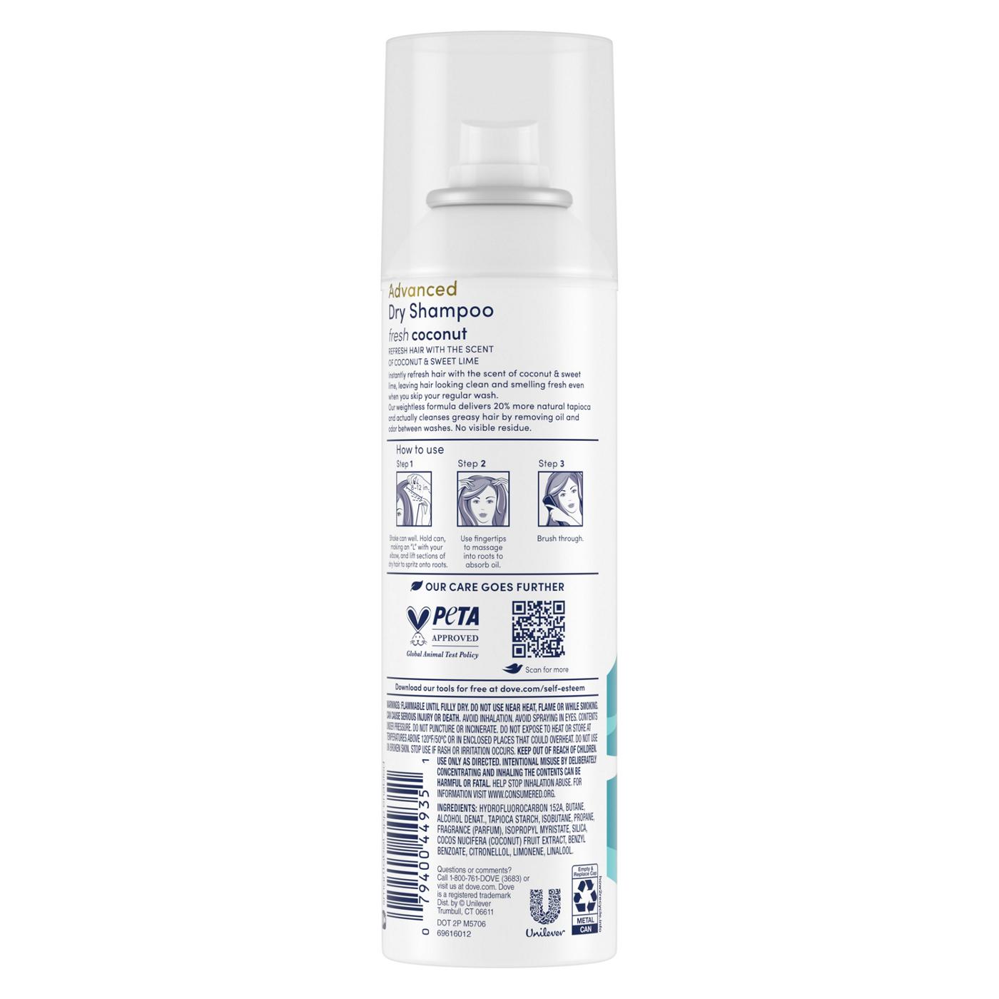 Dove Advanced Dry Shampoo - Fresh Coconut; image 2 of 7