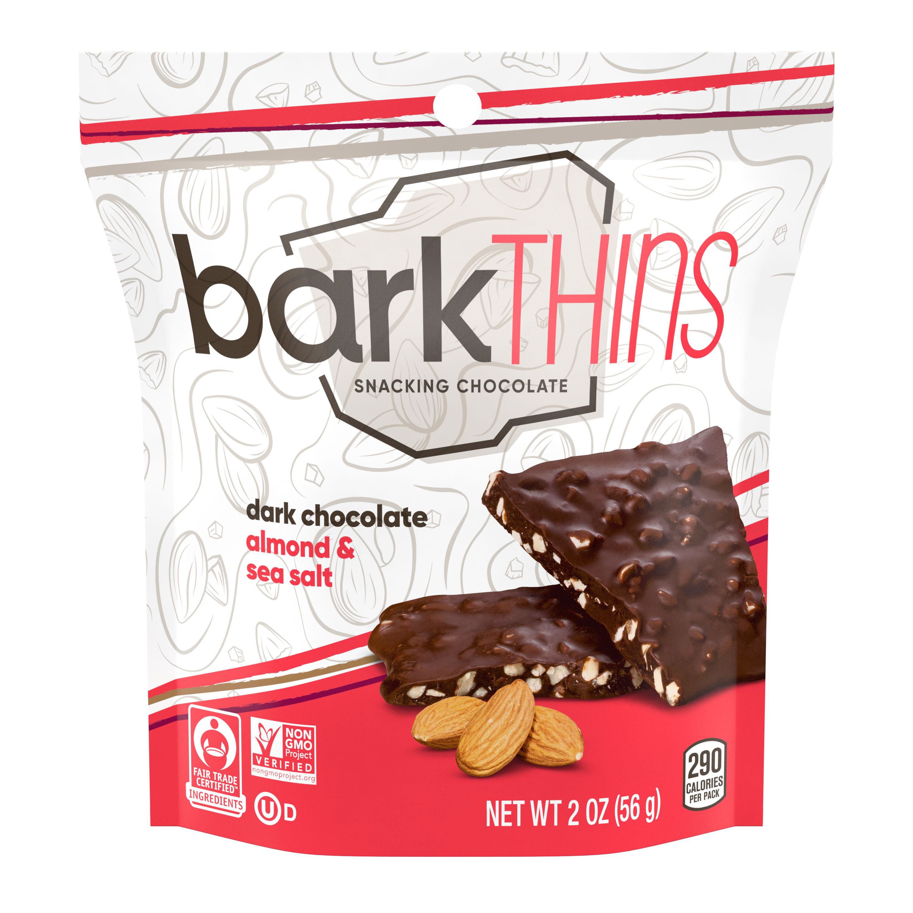 barkTHINS Dark Chocolate Almond & Sea Salt Snacking Bar Shop Candy at
