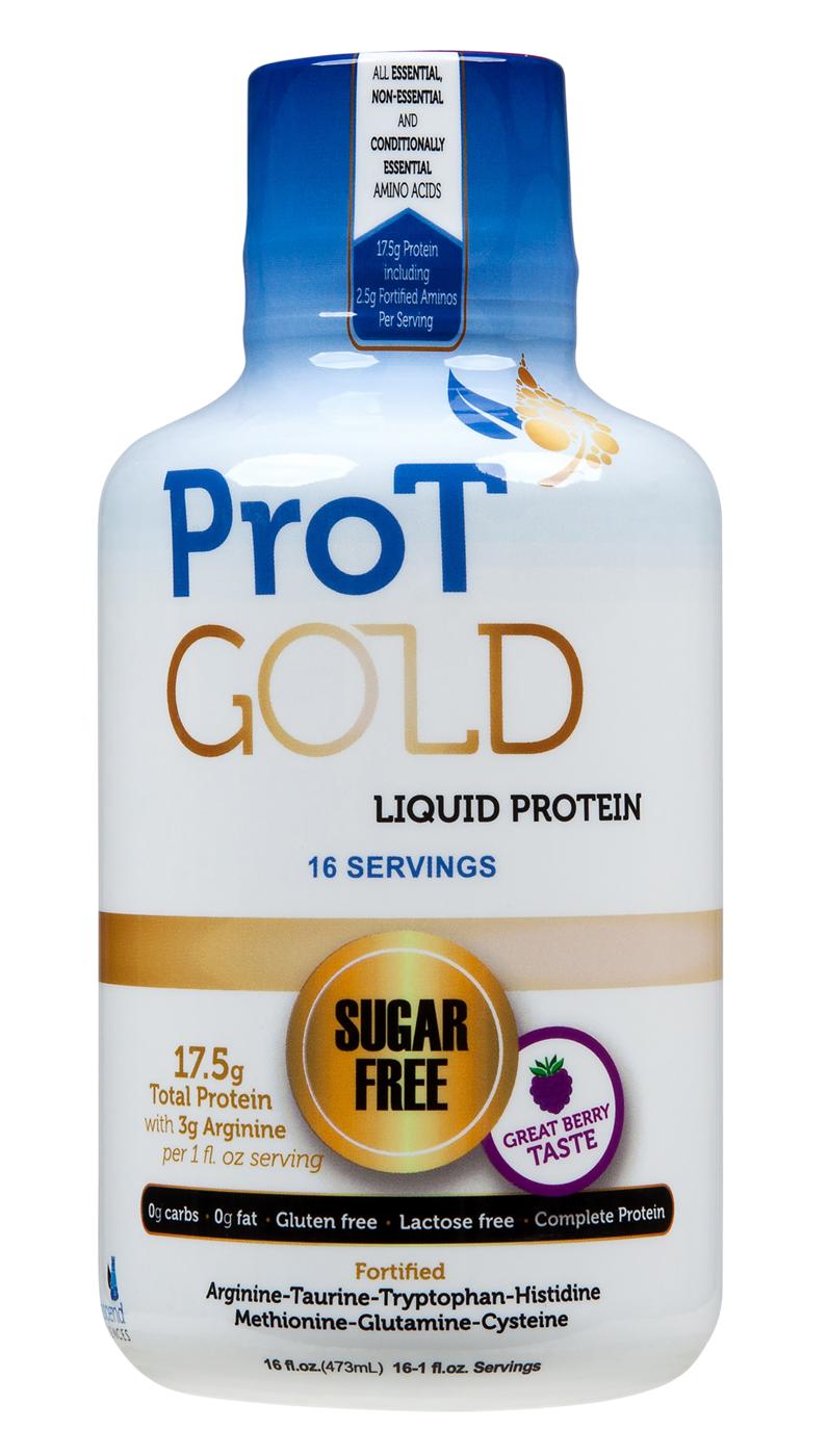 ProT Gold Sugar-Free Berry Liquid Collagen Protein 30oz 6Ct