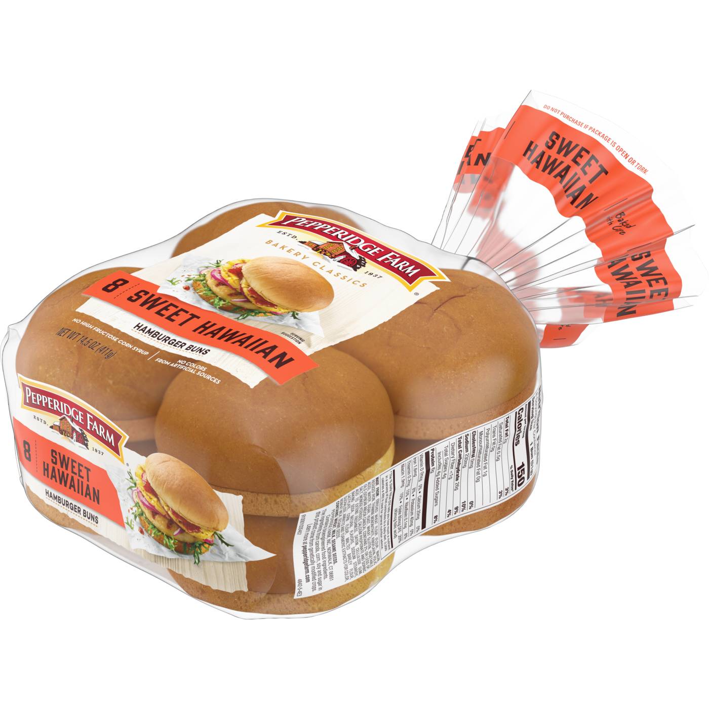 Pepperidge Farm Sweet Hawaiian Hamburger Buns; image 4 of 9