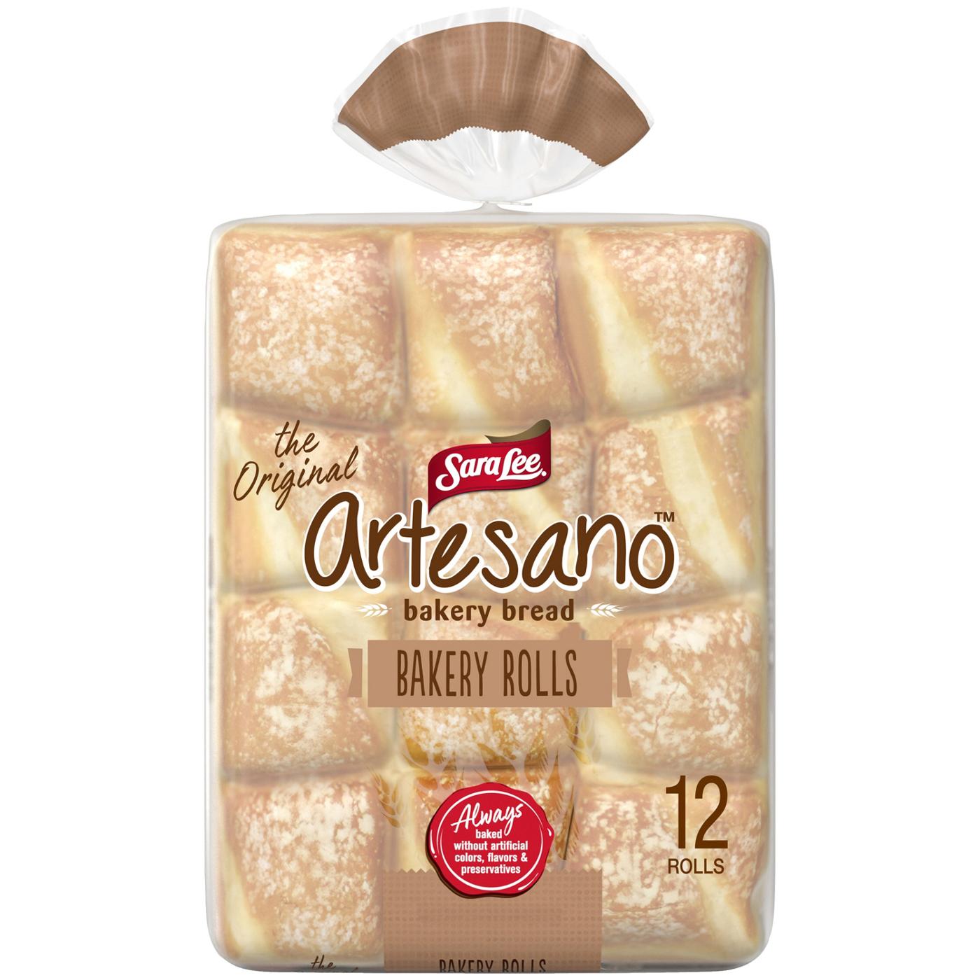 Sara Lee Artesano White (Club Pack) Sliced Bread Bakery Rolls; image 1 of 3