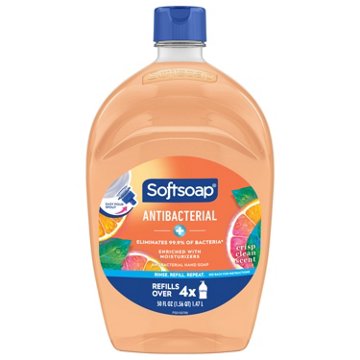 Softsoap Antibacterial Hand Soap Refill - Crisp Clean, 50 oz