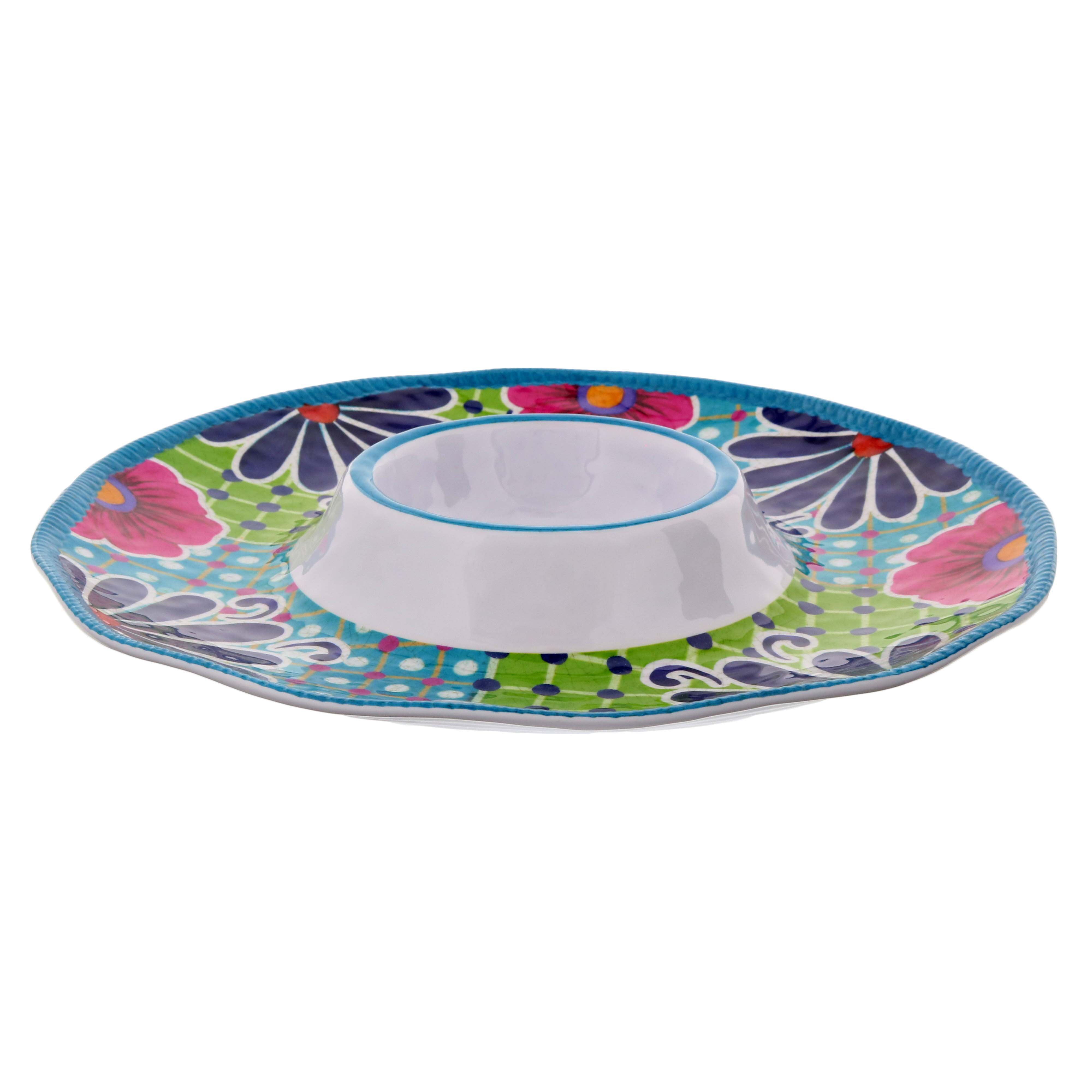 Cocinaware Melamine Summer Chip N Dip Shop Serving Dishes at HEB