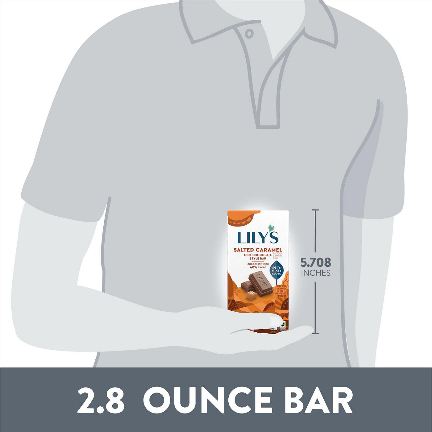 Lily's Salted Caramel Milk Chocolate Style Bar; image 7 of 7