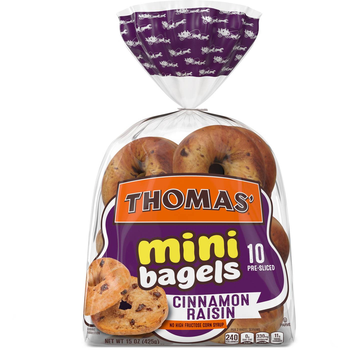 Thomas' Cinnamon Raisin Mini Bagels; image 1 of 3