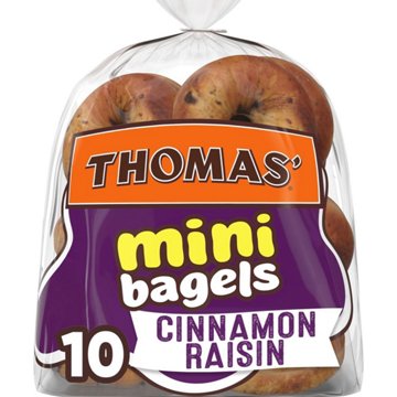 Thomas' Cinnamon Raisin Mini Bagels, 10 ct