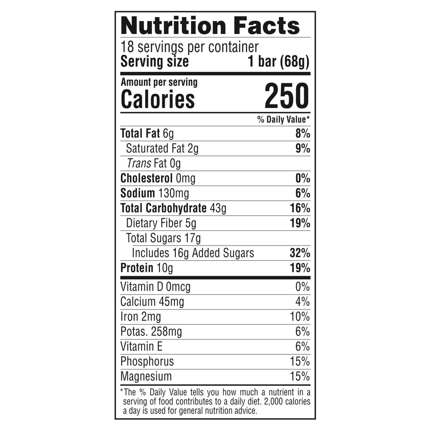 Clif Bar 9g Protein Energy Bars - Chocolate Chip; image 2 of 8