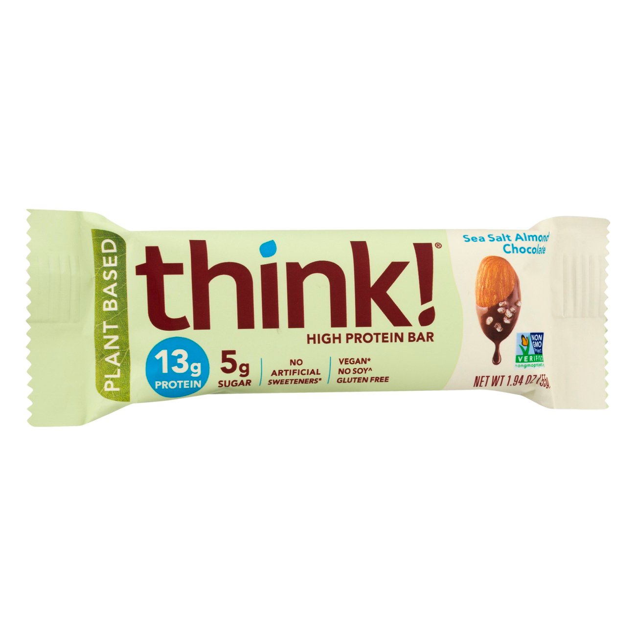 think! 13g Protein Bar Sea Salt Almond Chocolate Shop Diet