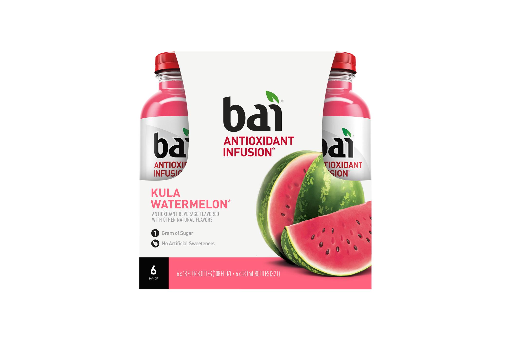 Bai Kula Watermelon Beverage 18 oz Bottles; image 1 of 4