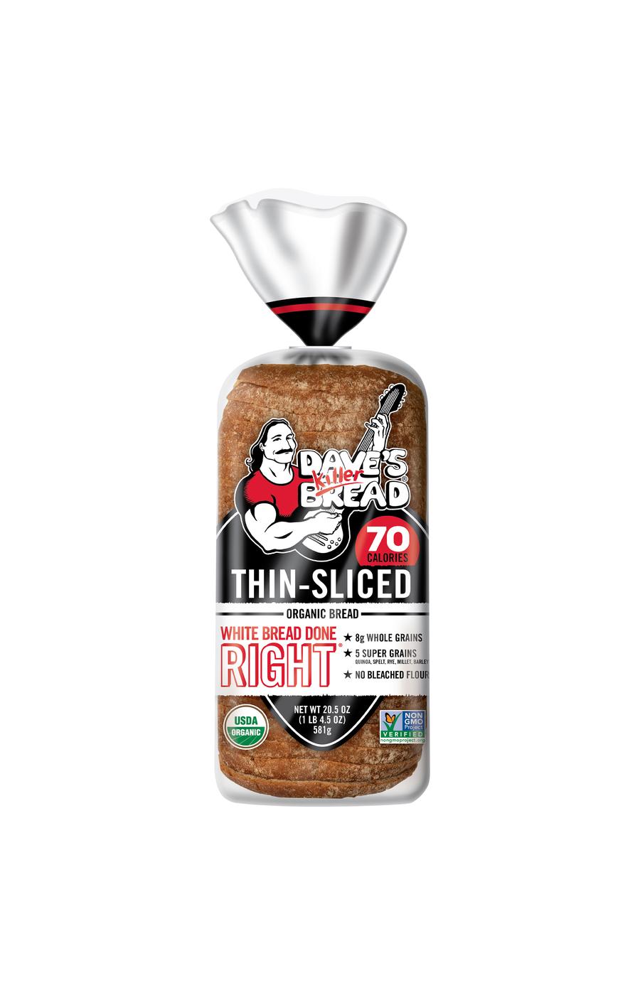 Dave's Killer Bread White Bread Done Right Thin-Sliced Organic Bread; image 1 of 6