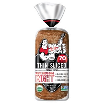 Dave's Killer Bread White Bread Done Right Thin-Sliced Organic Bread, 20.5 oz