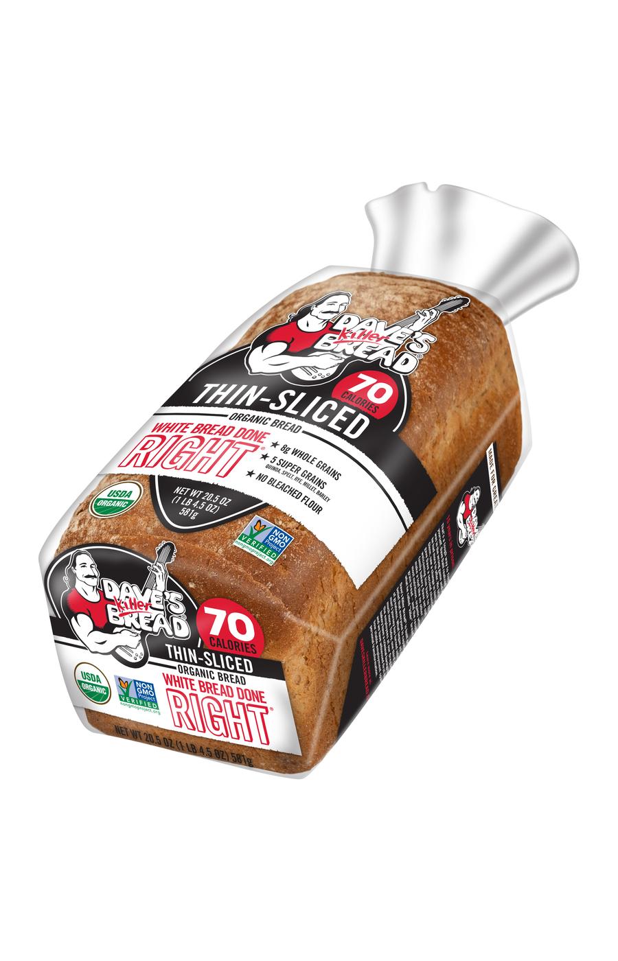 Dave's Killer Bread White Bread Done Right Thin-Sliced Organic Bread; image 6 of 6