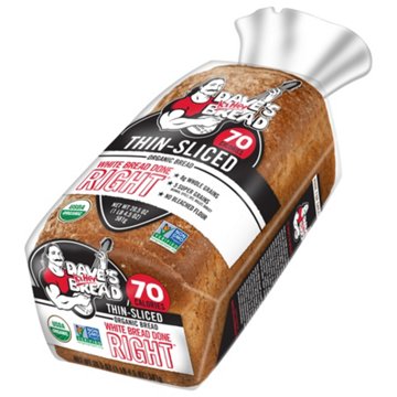 Dave's Killer Bread White Bread Done Right Thin-Sliced Organic Bread, 20.5 oz