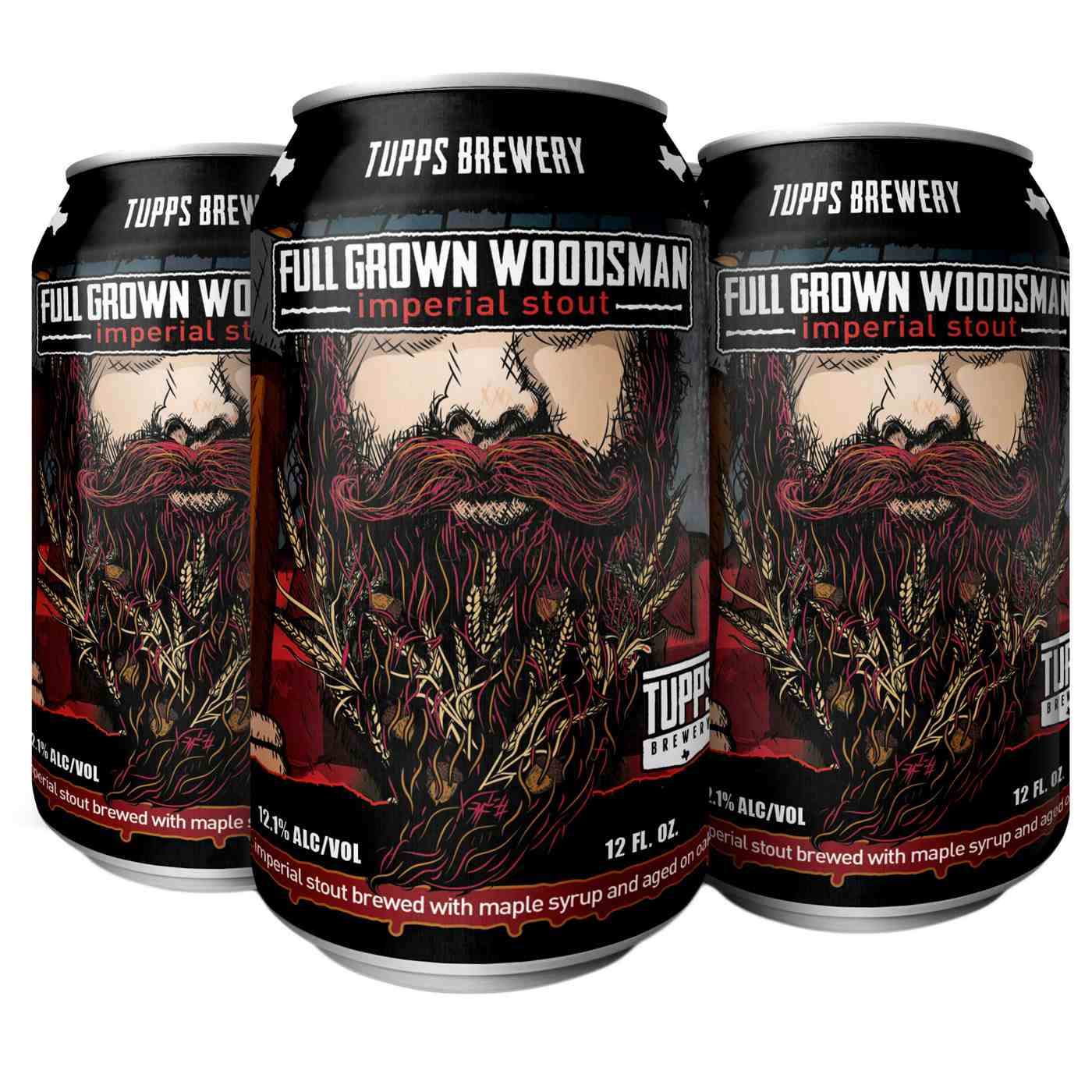 Tupps Full Grown Woodsman Imperial Stout Beer 4 pk Cans; image 1 of 2