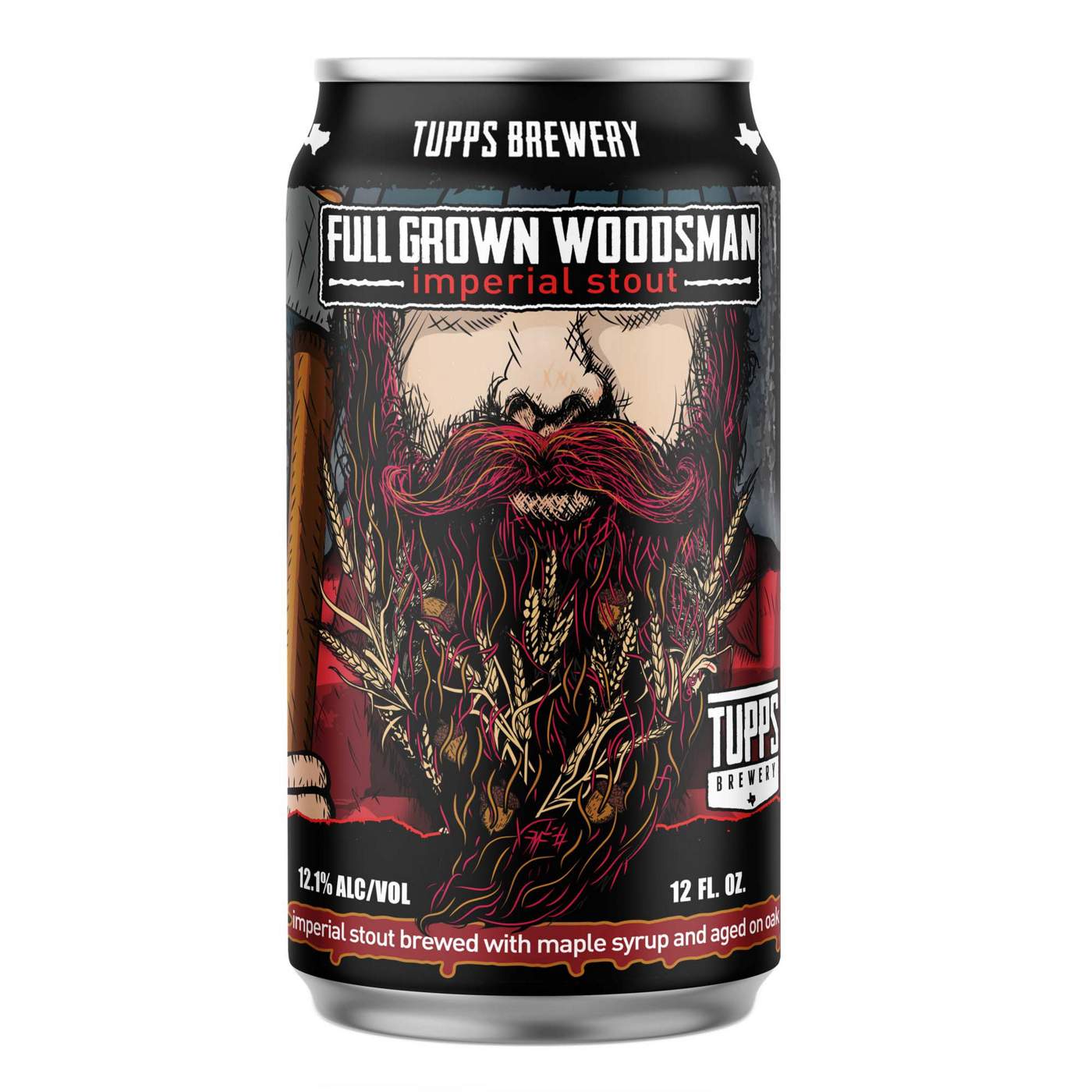 Tupps Full Grown Woodsman Imperial Stout Beer 4 pk Cans; image 2 of 2