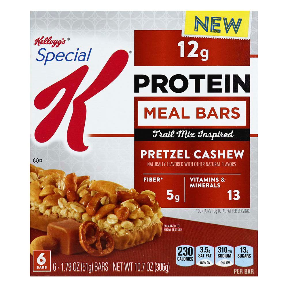 Kellogg's Special K 12g Protein Meal Bars Pretzel Cashew Shop Diet & Fitness at HEB