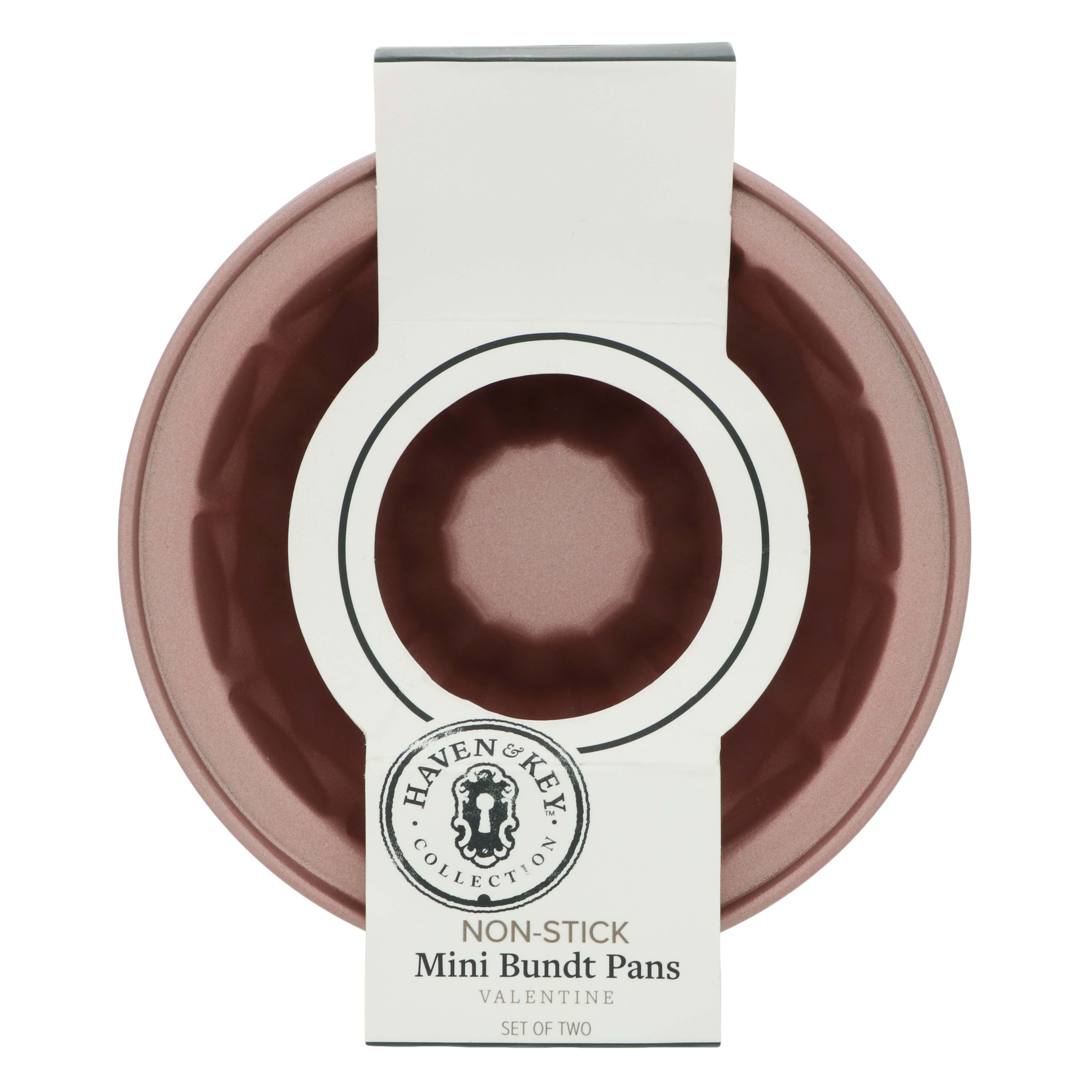 Haven & Key Mini Bundt Pan Set Rose Gold Shop Pans & Dishes at HEB