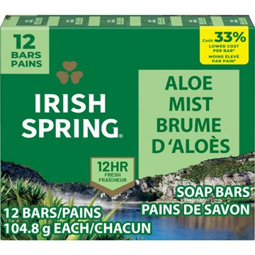 Irish Spring Deodorant Bar Soap - Aloe Mist