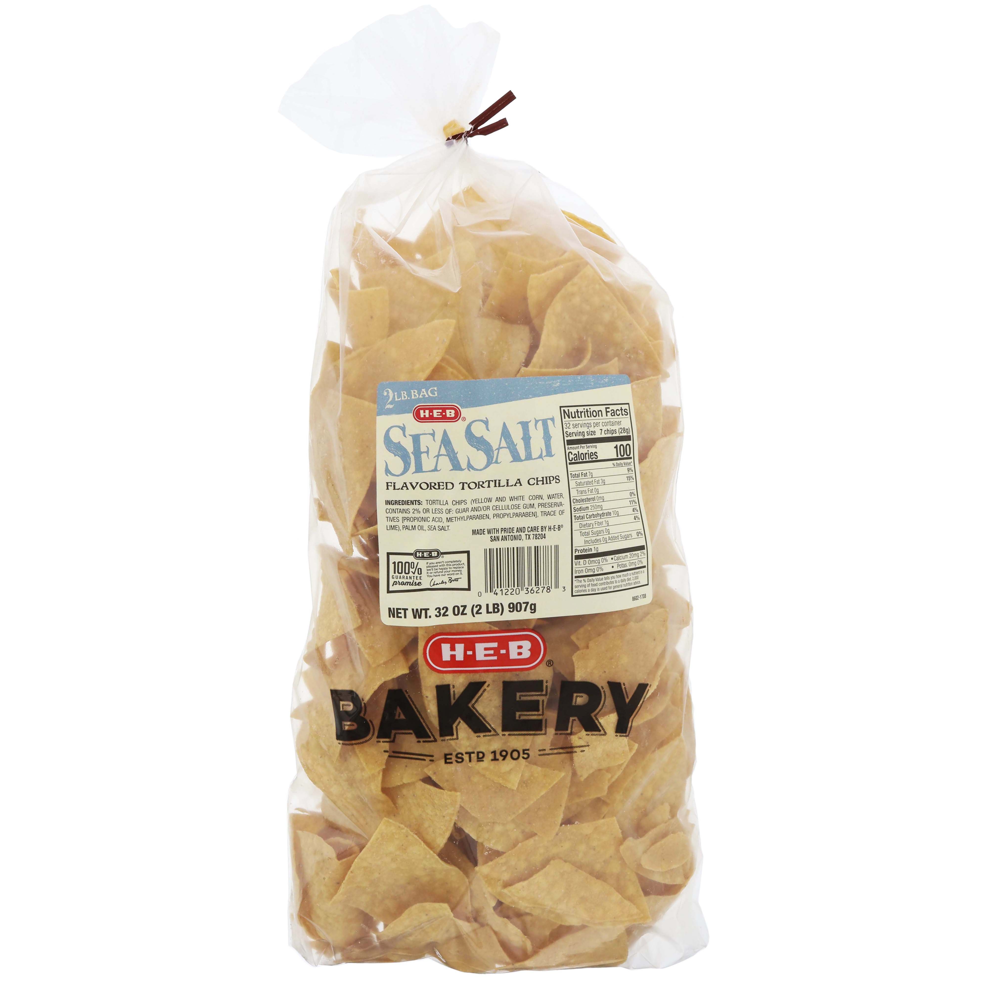 H-E-B Sea Salt Tortilla Chips - Shop Chips At H-E-B