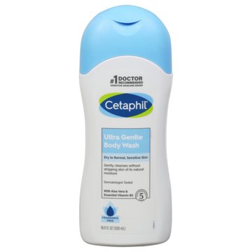 Cetaphil Ultra Gentle Body Wash - Fragrance Free, 16.9 oz