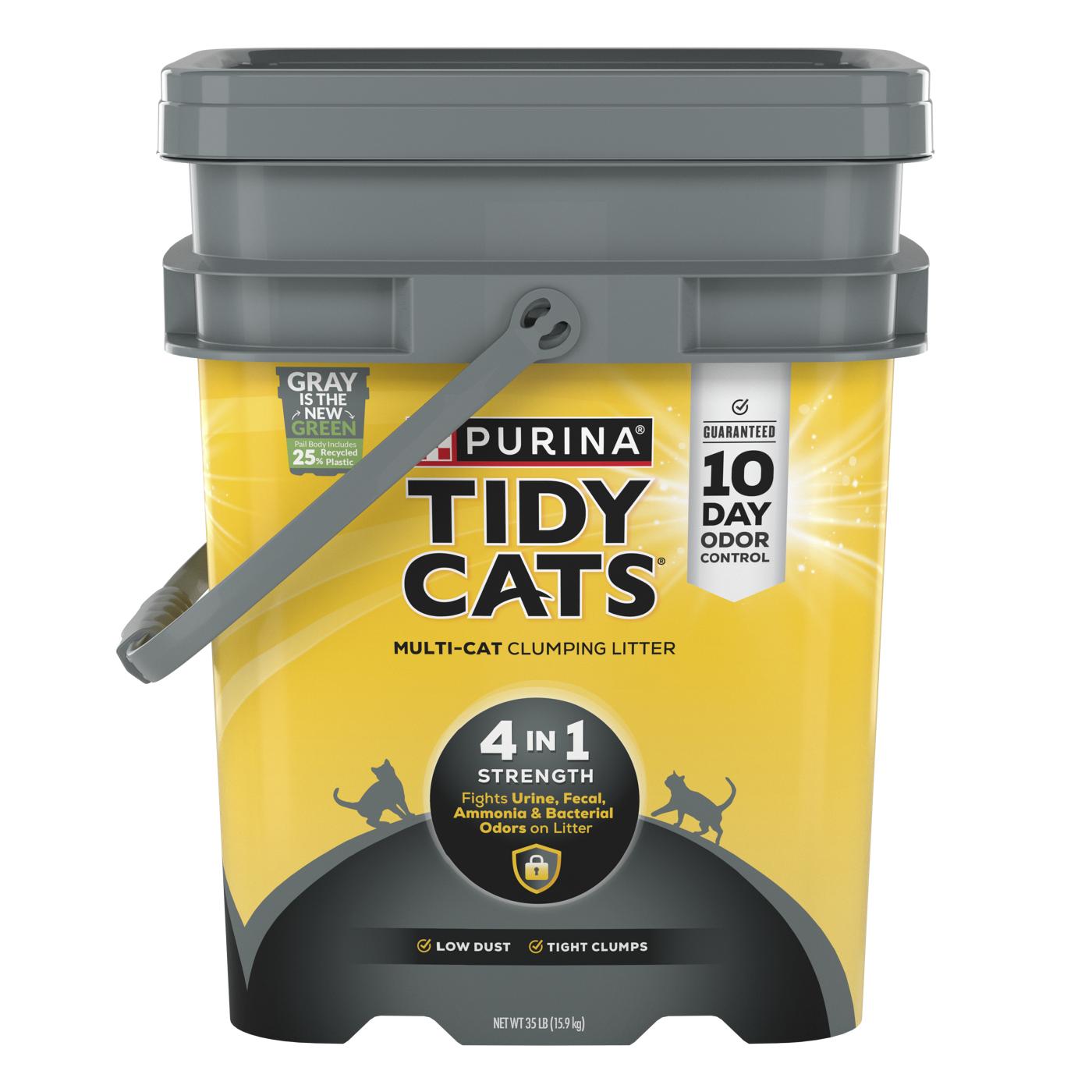 Tidy Cats Purina Tidy Cats Clumping Cat Litter, 4-in-1 Strength Multi Cat Litter; image 1 of 6