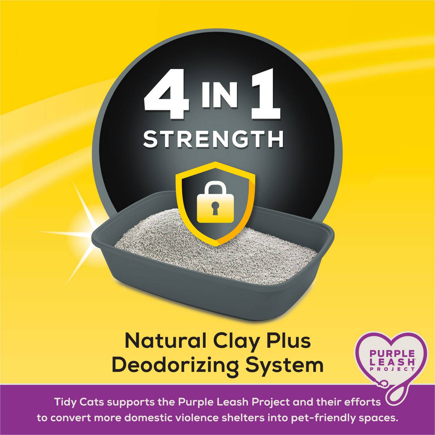 Tidy Cats Purina Clumping 4-in-1 Strength Multi Cat Litter; image 2 of 3