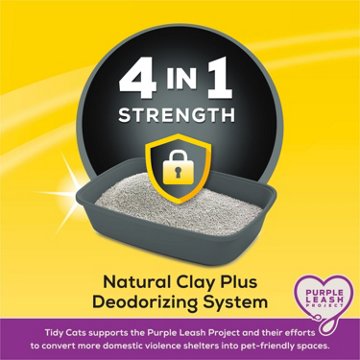 Tidy Cats Purina Clumping 4-in-1 Strength Multi Cat Litter, 35 lb