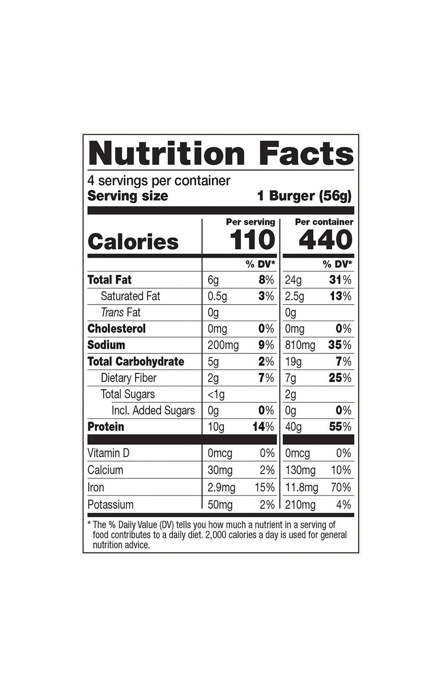 Dr. Praeger's All American Drive-Thru Plant Based Veggie Burgers; image 4 of 4