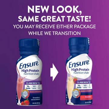Ensure High Protein Nutrition Shakes 6 pk Bottles - Strawberry