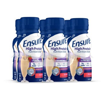 Ensure High Protein Nutrition Shakes 6 pk Bottles - Strawberry
