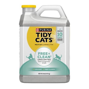 Tidy Cats Purina Free and Clean Cat Litter - Unscented, 20 lb