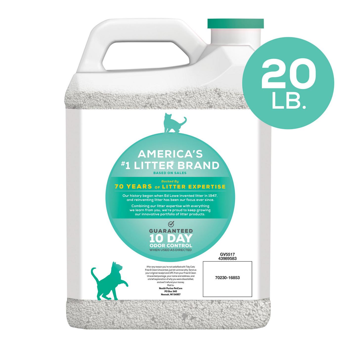 Tidy Cats Purina Tidy Cats Clumping Cat Litter, Free & Clean Unscented Multi Cat Litter; image 4 of 7