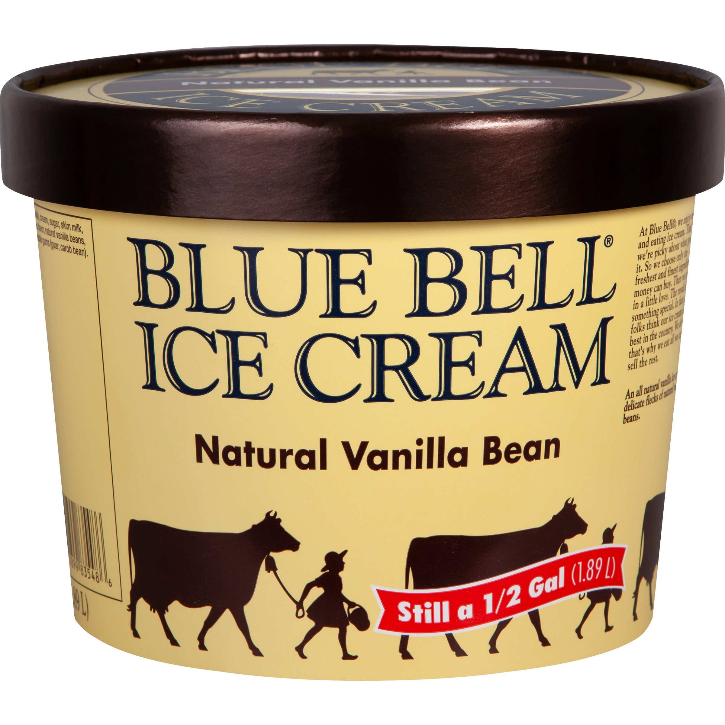 blue bell no sugar added vanilla