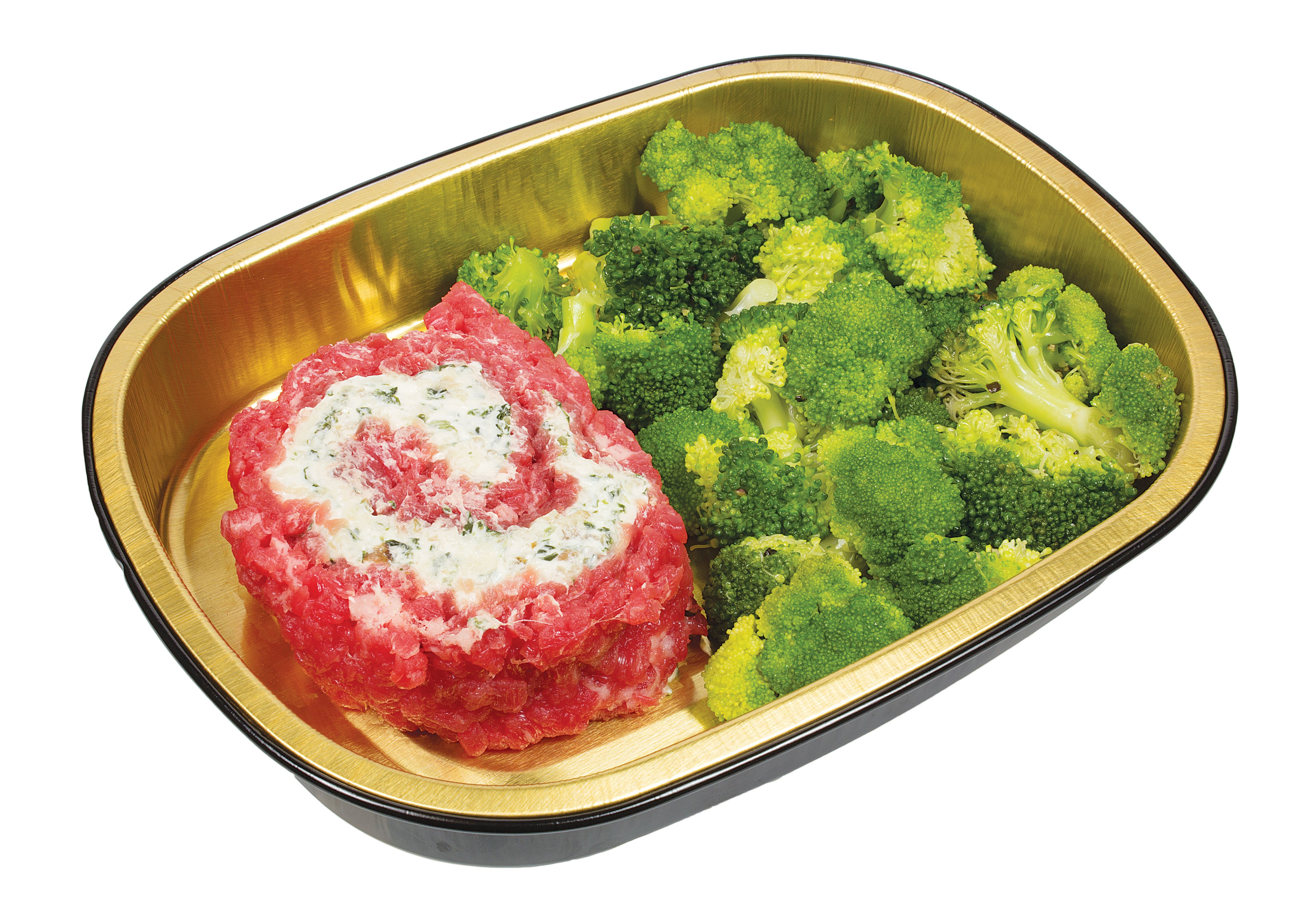 Meal Simple by HEB Parmesan Stuffed Beef Flank Steak with Broccoli