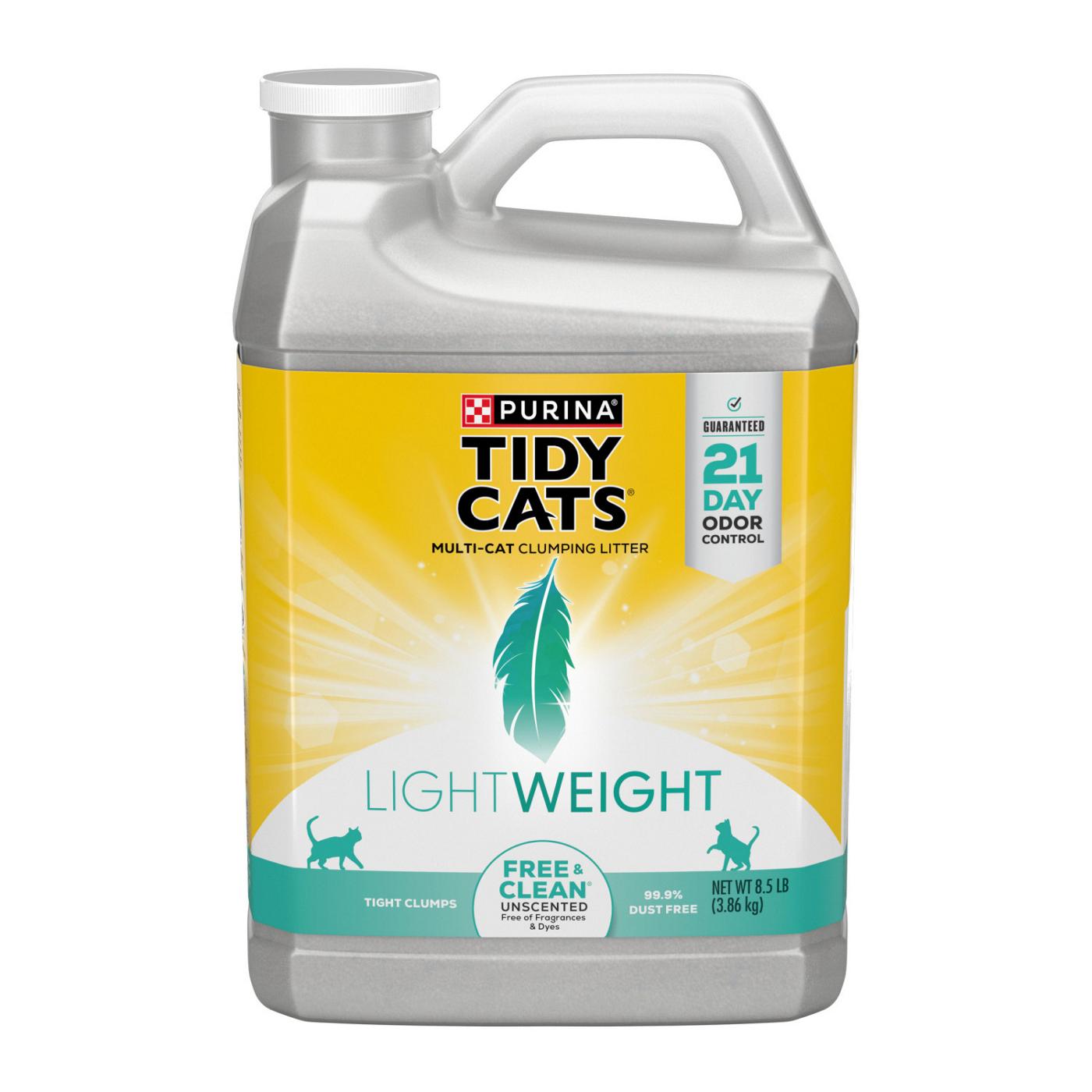 Tidy Cats Purina Tidy Cats Low Dust, Clumping Cat Litter, LightWeight Free & Clean Unscented, Multi Cat Litter; image 1 of 2