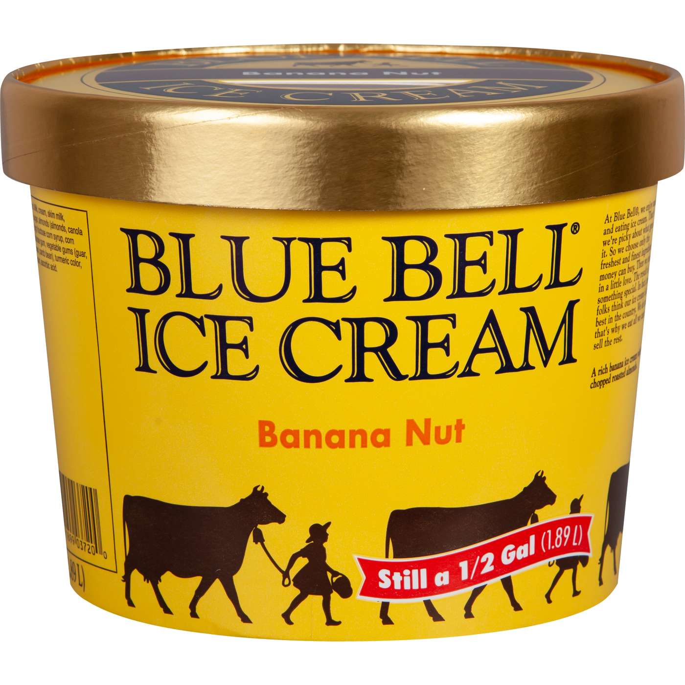 Blue Bell Banana Nut Ice Cream; image 1 of 2