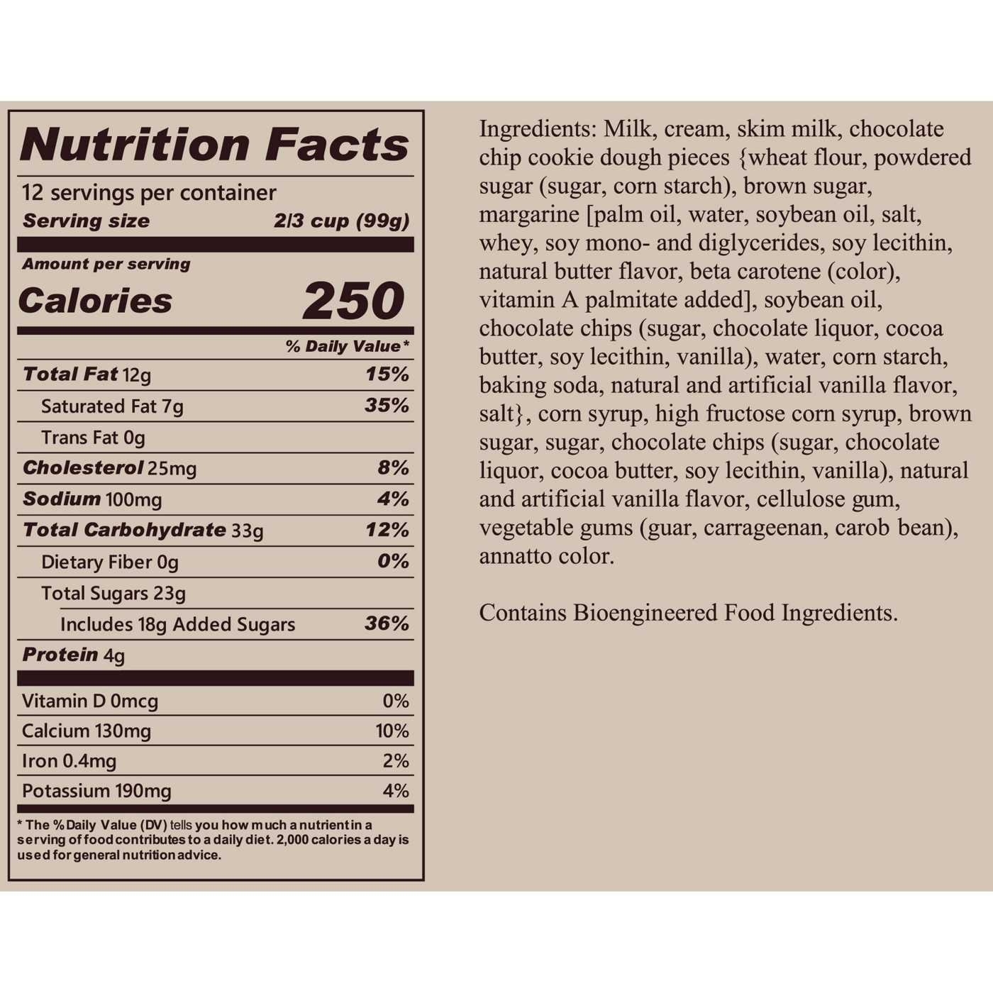 Blue Bell Chocolate Chip Cookie Dough Ice Cream Shop Ice cream at HEB