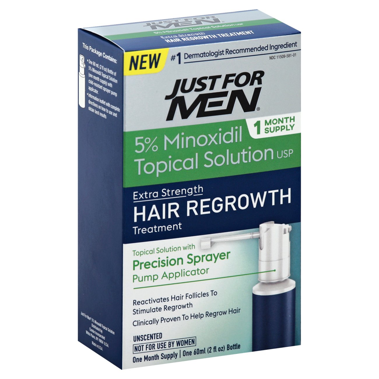 Just For Men Hair Regrowth Treatment Extra Strength - Shop Medicines &  Treatments at H-E-B