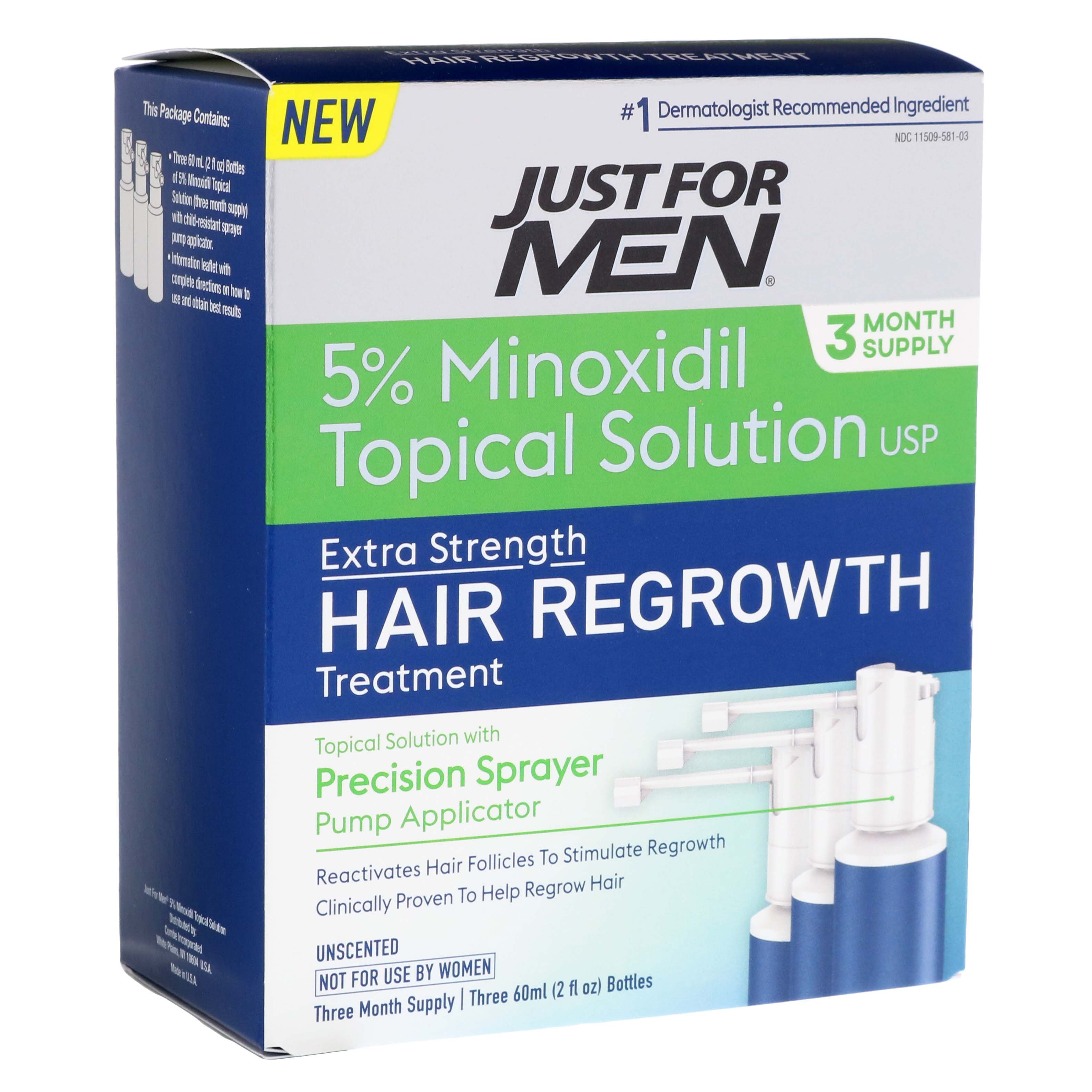 Just For Men Hair Regrowth Treatment Extra Strength Shop Medicines