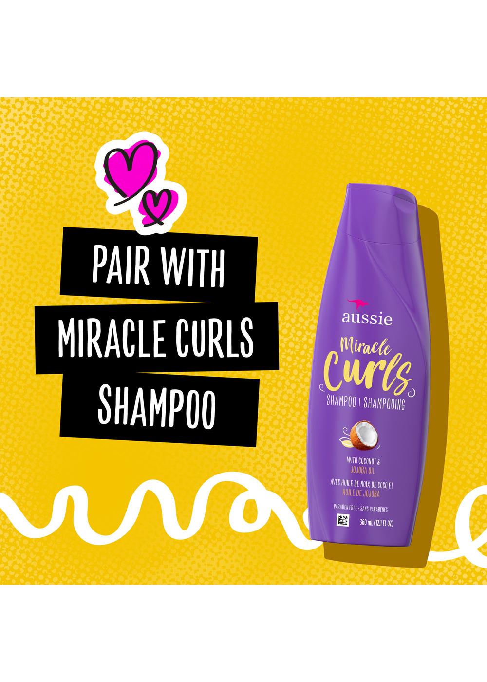 Aussie Miracle Curls Conditioner - Coconut & Jojoba Oil; image 3 of 9