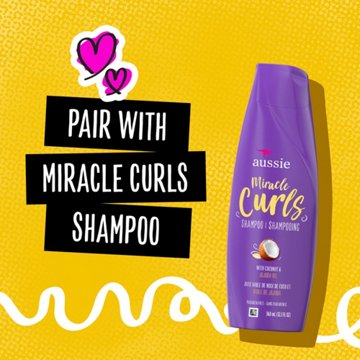 Aussie Miracle Curls Conditioner - Coconut & Jojoba Oil, 12.1 oz