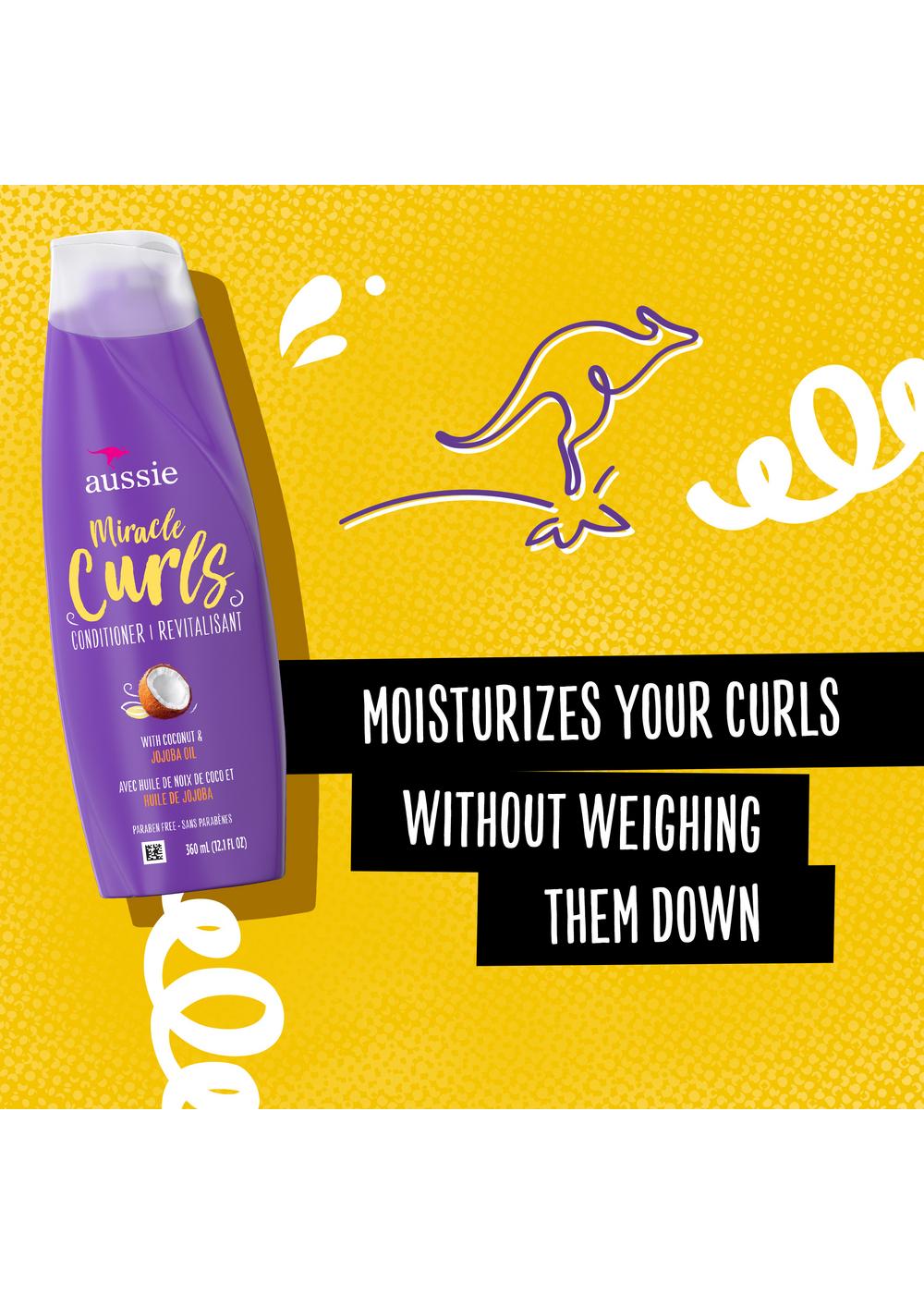 Aussie Miracle Curls Conditioner - Coconut & Jojoba Oil; image 5 of 9