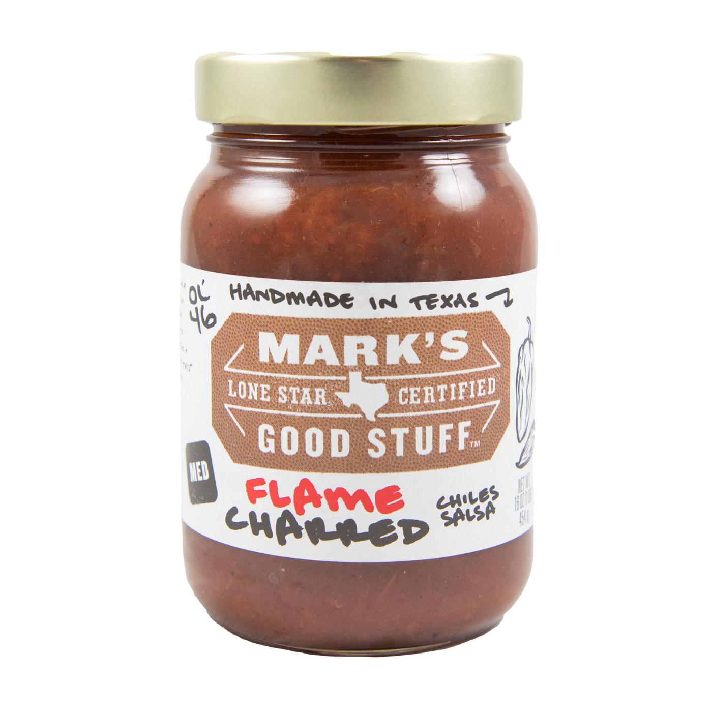 Mark's Good Stuff Lone Star Certified Flame Charred Chiles Salsa - Medium; image 1 of 2