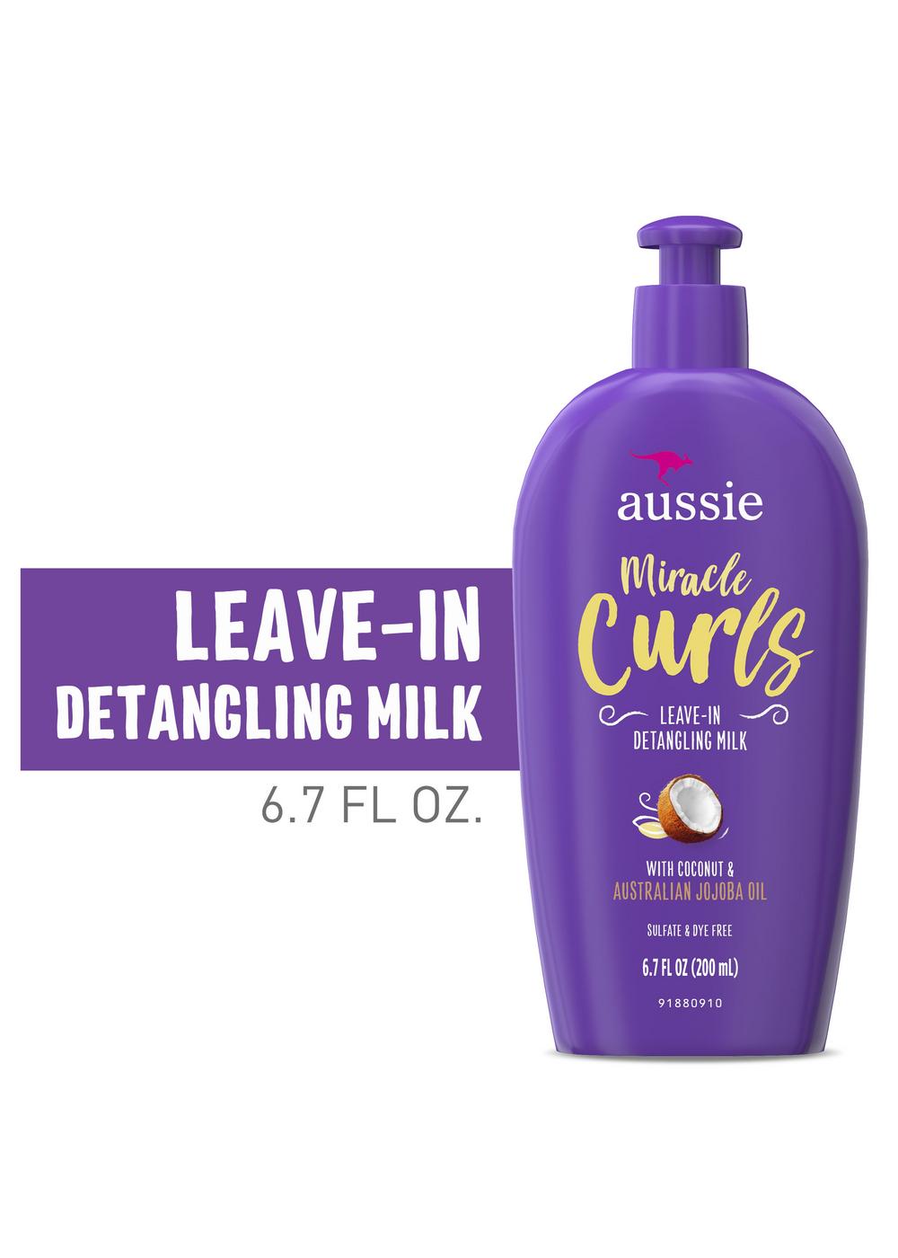 Aussie Miracle Curls Detangling Milk; image 3 of 10