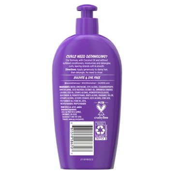 Aussie Miracle Curls Leave-In Detangling Milk Made with Coconut Oil
