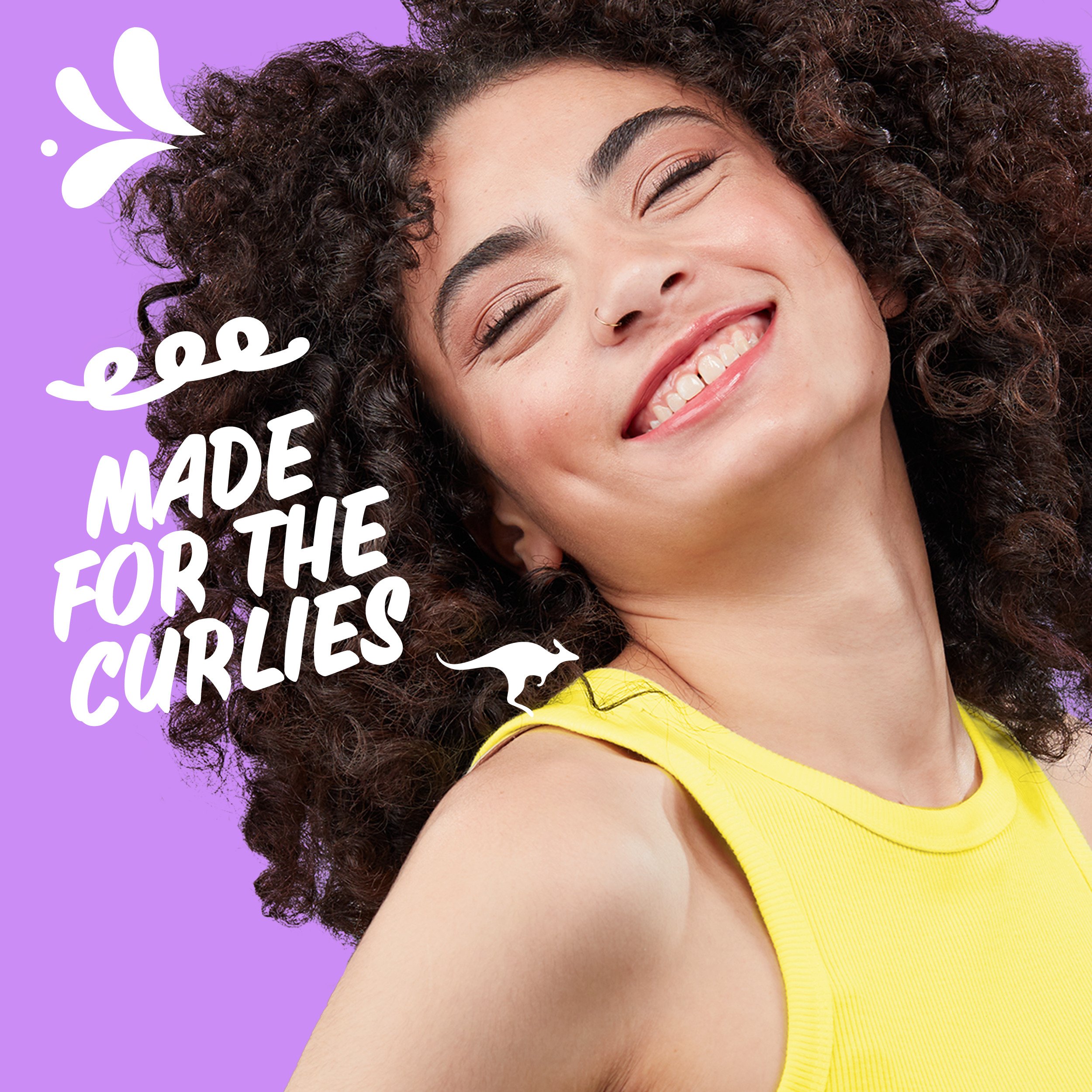 Aussie Miracle Curls Leave-In Detangling Milk Made with Coconut