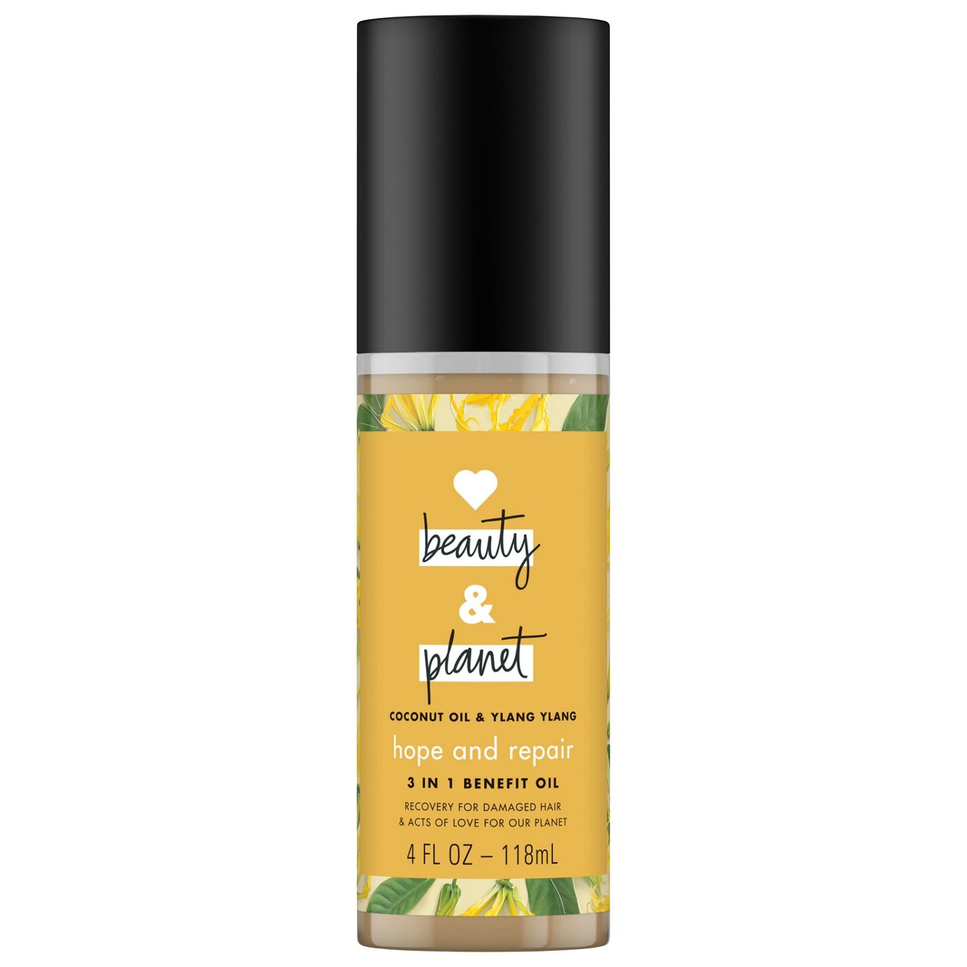 Love Beauty And Planet Hope and Repair Coconut Oil & Ylang Ylang 3-in- 1 Benefit Hair Oil; image 1 of 4
