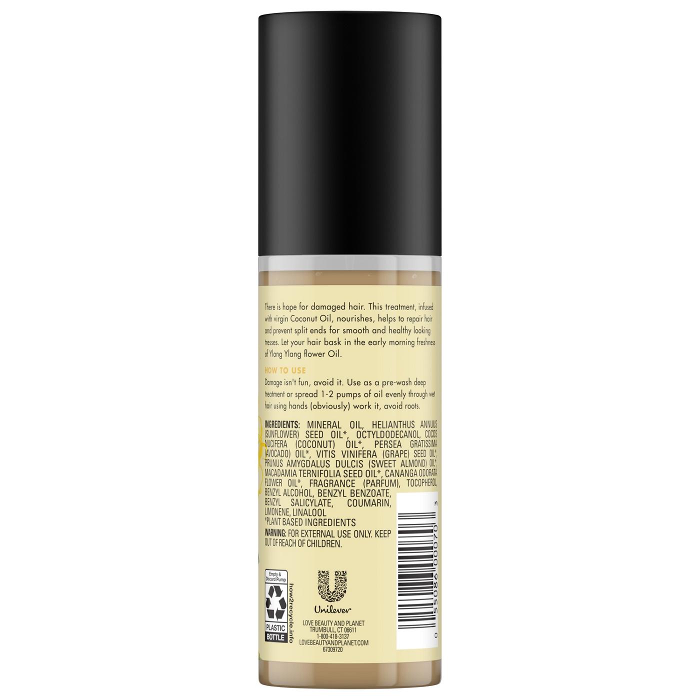 Love Beauty And Planet Hope and Repair Coconut Oil & Ylang Ylang 3-in- 1 Benefit Hair Oil; image 2 of 4