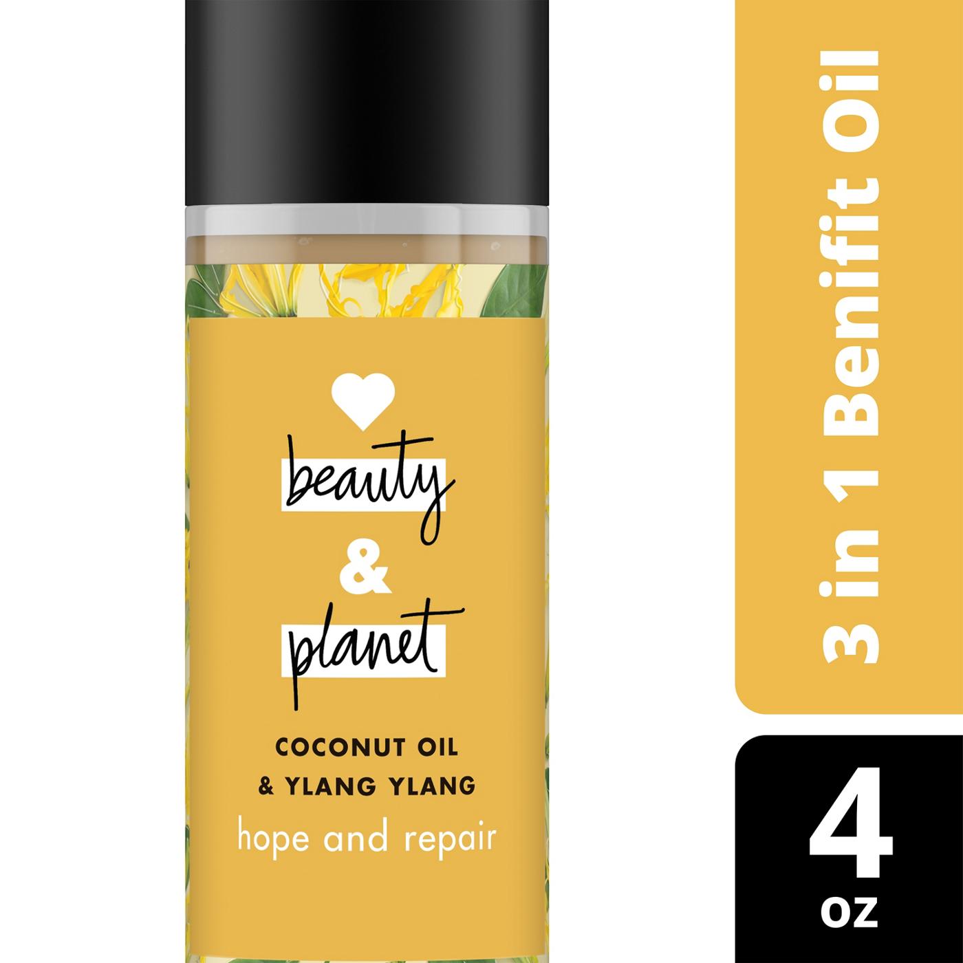 Love Beauty And Planet Hope and Repair Coconut Oil & Ylang Ylang 3-in- 1 Benefit Hair Oil; image 4 of 4